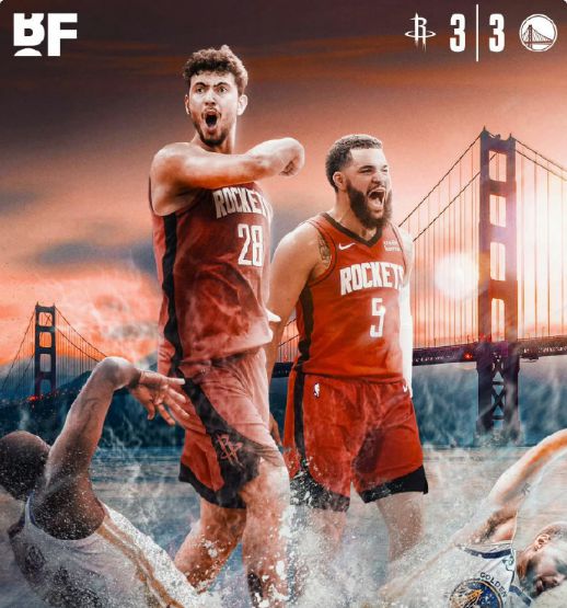 5月3日NBA季后赛：火箭客场险胜勇士进抢七，申京等表现亮眼