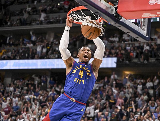 2025年5月4日掘金快船抢七大战，威少创惊人NBA纪录