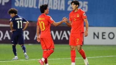 亚少赛：国少2-0泰国取首胜 最终小组第三出局