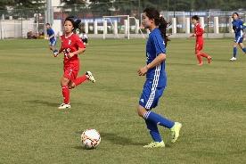 全国第十五届运动会女足成年组资格赛B组第四轮 陕西队9:0完胜江西队