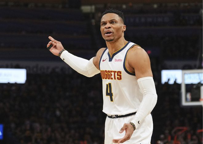 NBA 季后赛西部半决赛 G2：掘金惨败，威少穆雷表现各异