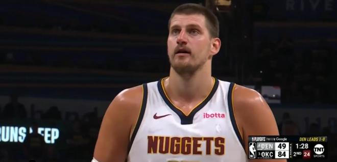 5月8号上午9点30分NBA季后赛西部次轮：掘金与雷霆第2场比赛战况