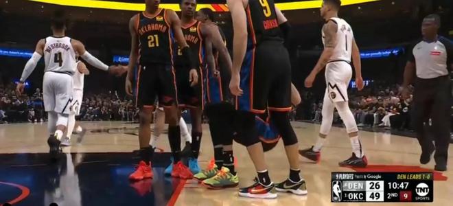 5月8号上午9点30分NBA季后赛西部次轮：掘金与雷霆第2场比赛战况