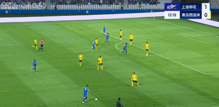 中超第12轮上海申花主场4-0完胜青岛西海岸 精彩进球不断