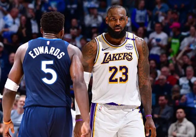 4月28日NBA季后赛首轮G4：湖人末节惜败森林狼大比分1-3落后
